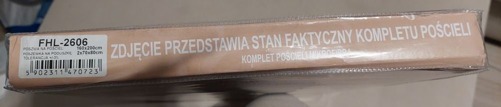 Pościel 160/200, 2 x 70/80 poszewki