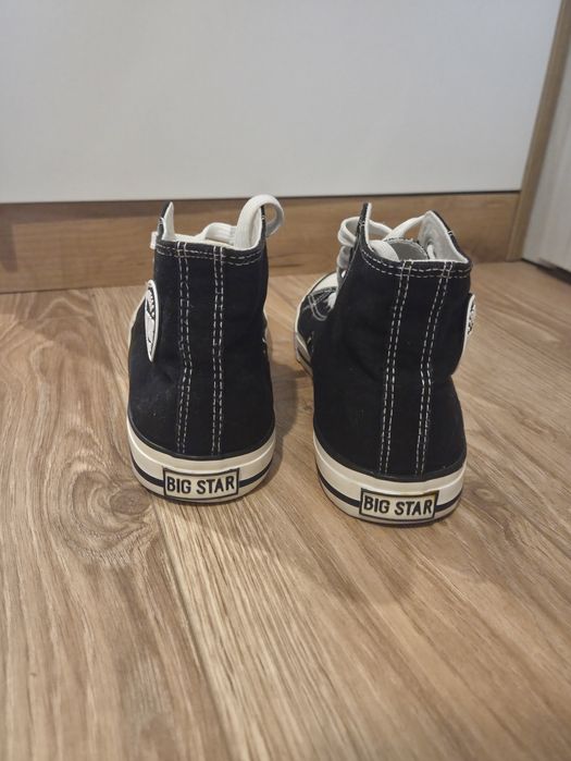 Czarne wysokie trampki big star - r. 38