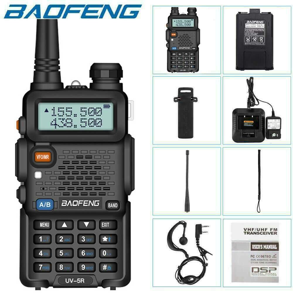 Radio transmissor Bao fgeng UV 5R UHF VHF Duas vias HAM FM Radio