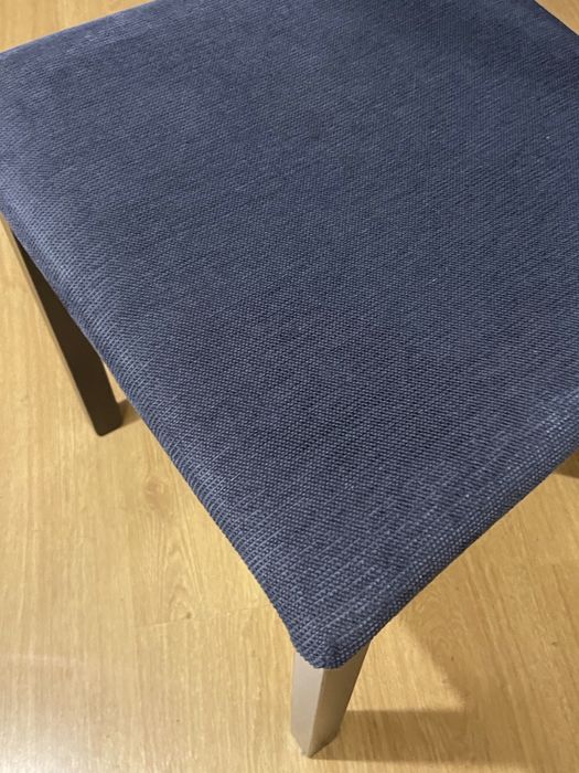 Mesa ikea 95x175 extensivel até 2,60 preta + 6 cadeiras