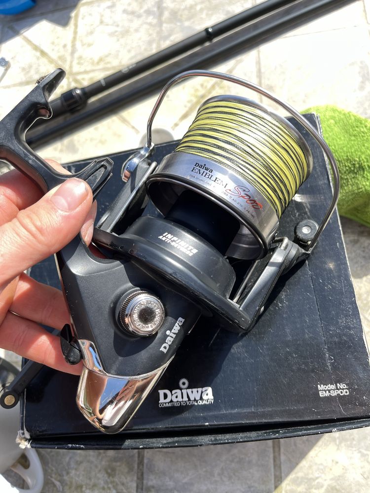 Zestaw spod Greys GT2 5lbs kolowrotek Daiwa emblem