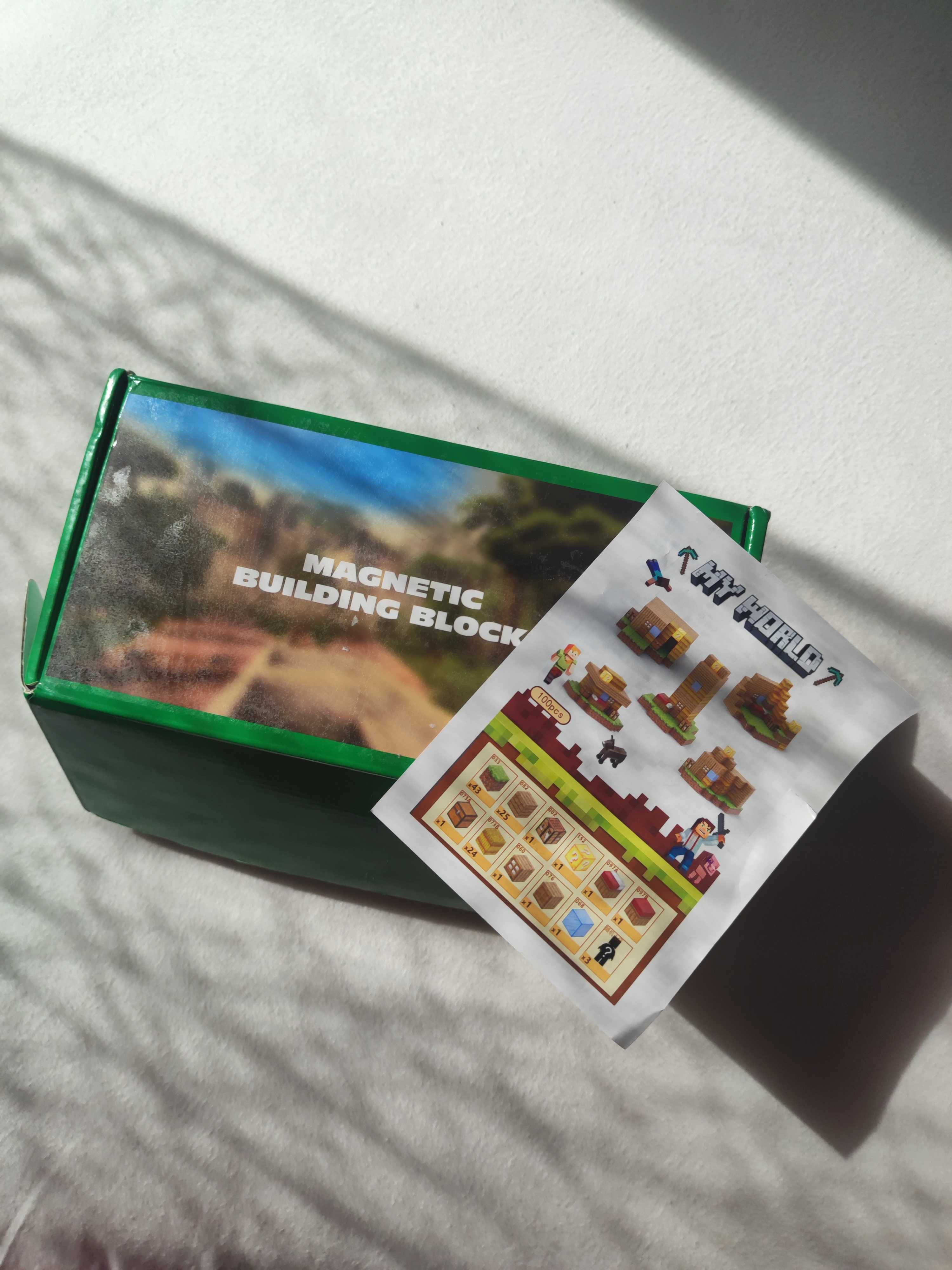 Klocki magnetyczne Minecraft konstrukcyjne 100 szt