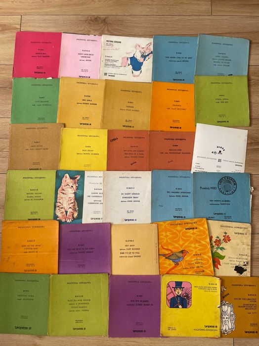 Zestaw Płyt Winylowych małe single pocztówka dzwiękowa duży zestaw