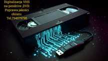 Zgrywanie kaset VHS miniDV Digital 8 VHS-C na pendrive