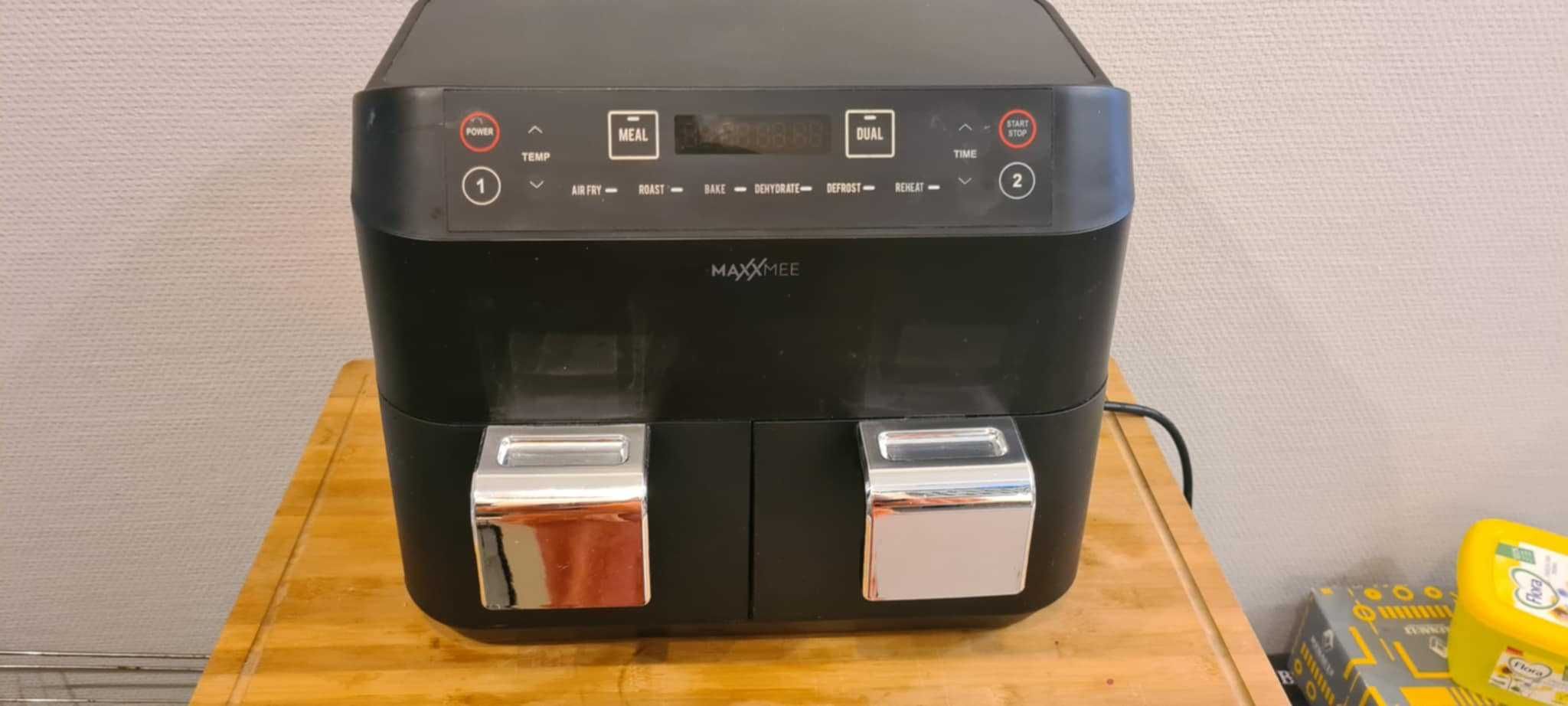 Frytkownica beztluszczowa Maxxmee 7,6l  / Dwukomorowa / 2400w