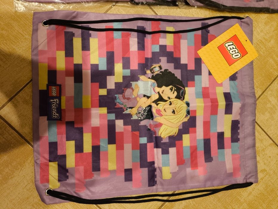 NOWY śliczny worek szkolny na obuwie, LEGO FRIENDS odbiór osobisty