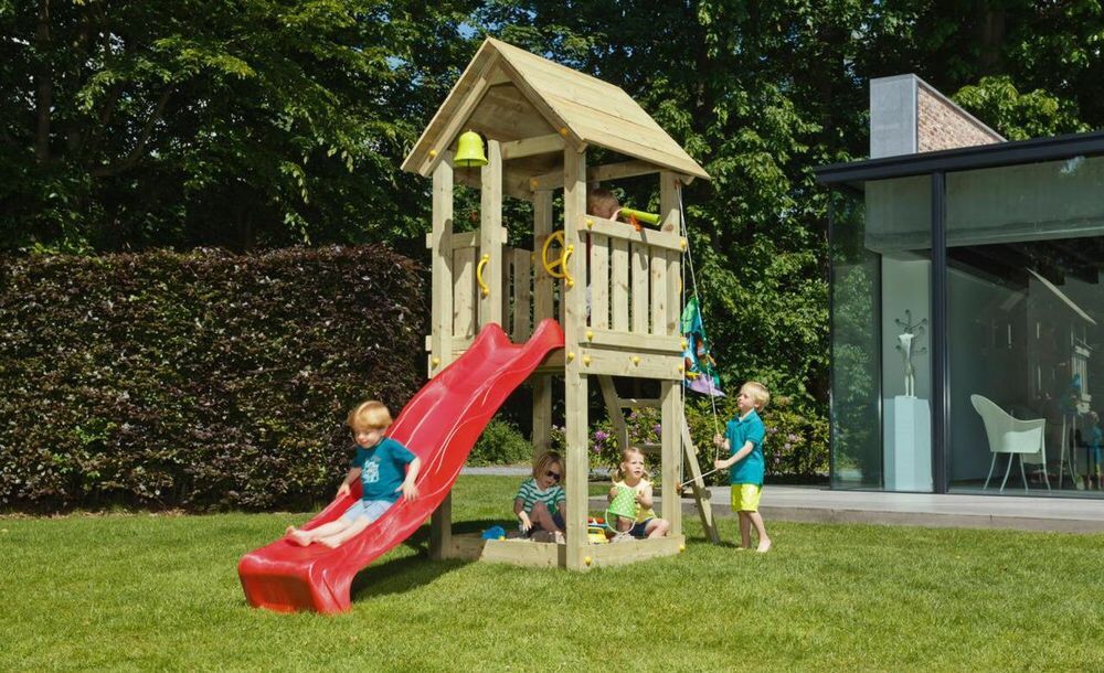 Дитячий ігровий майданчик Blue Rabbit KIOSK, будиночок із гіркою
