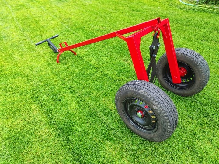 Wózek ręczny do transportu kłód drewna drzewa przyczepa leśna