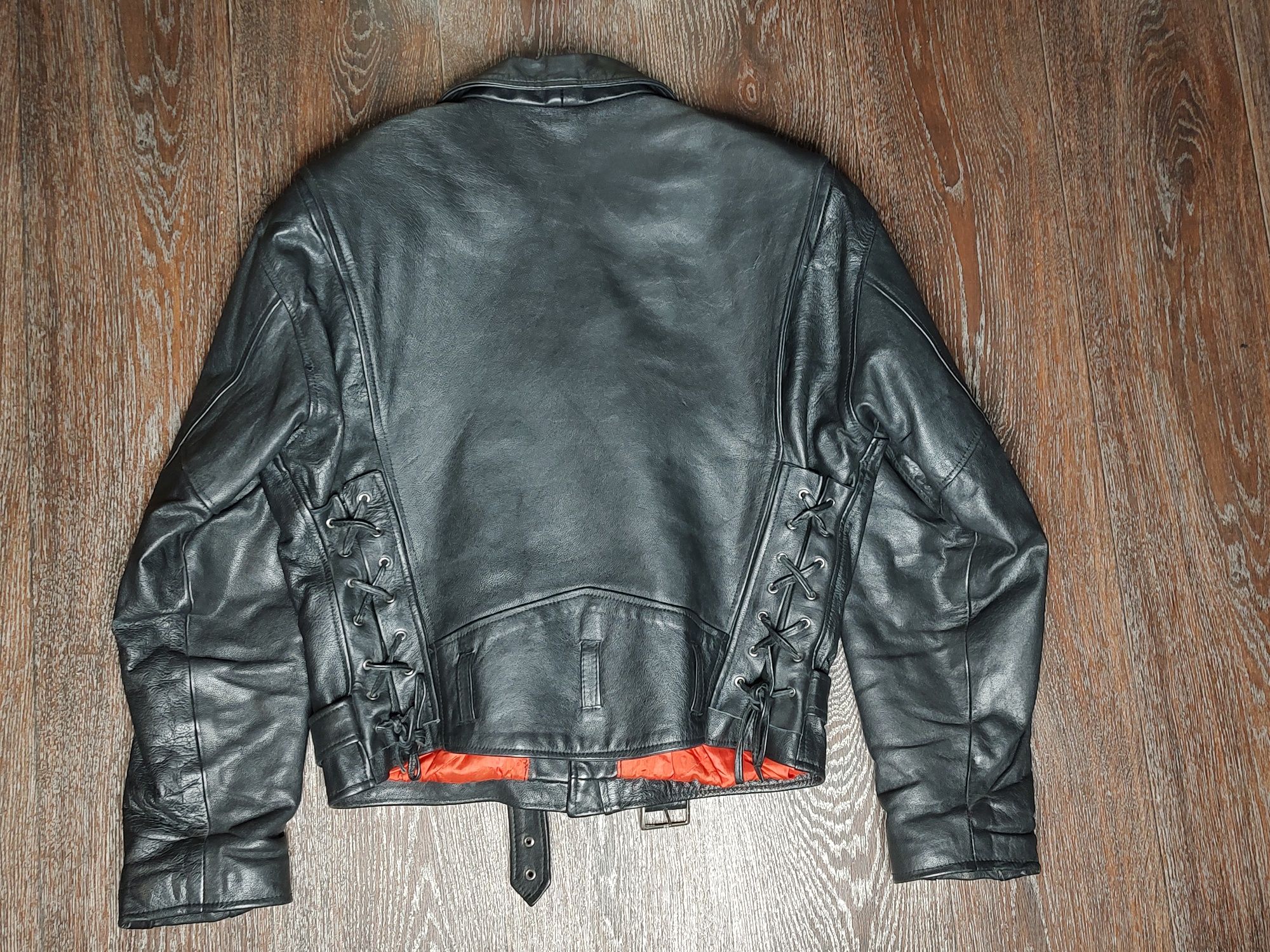 Мото куртка кожаная косуха мужская, размер L
