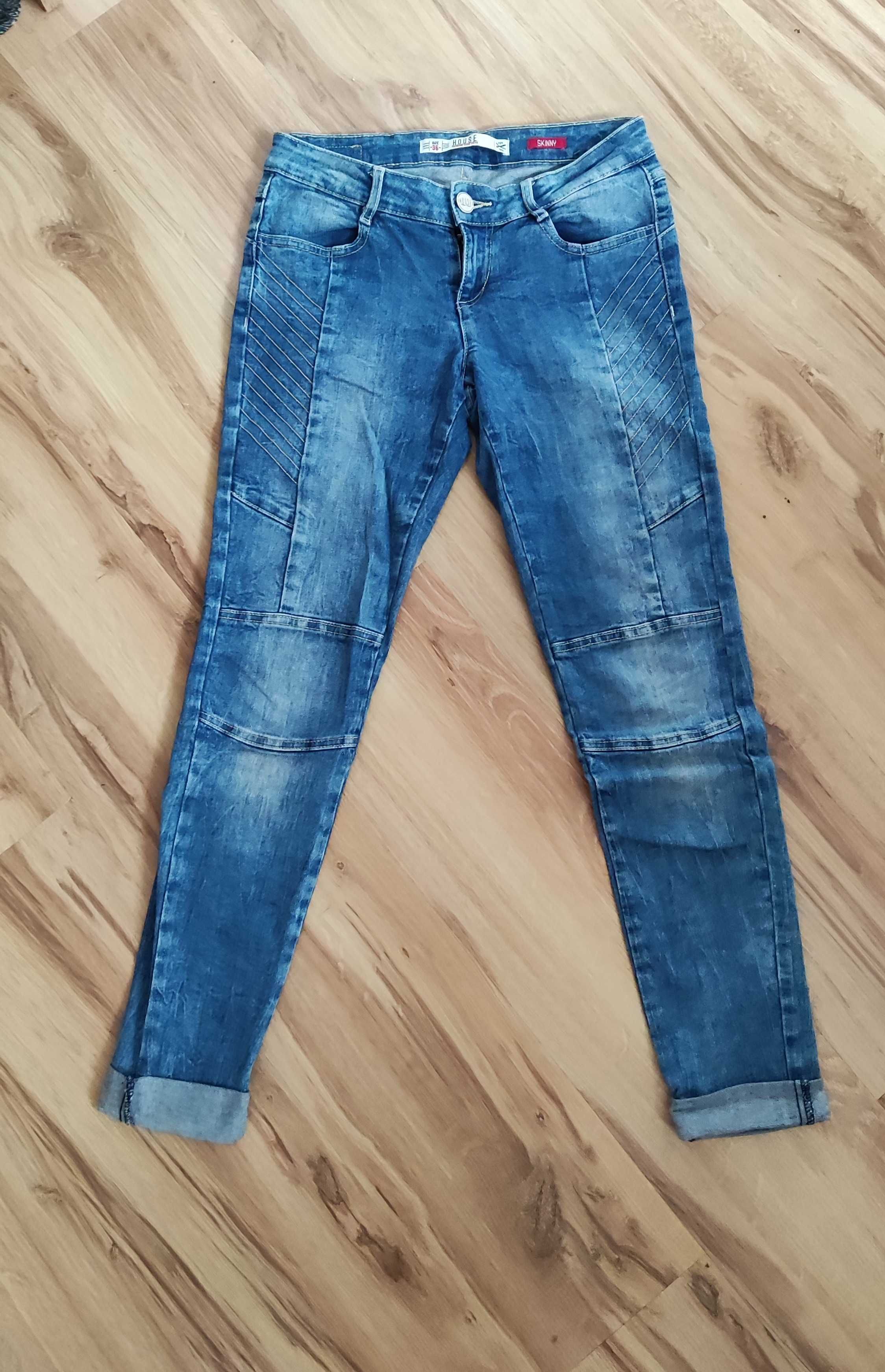 Jeansy skinny house 36