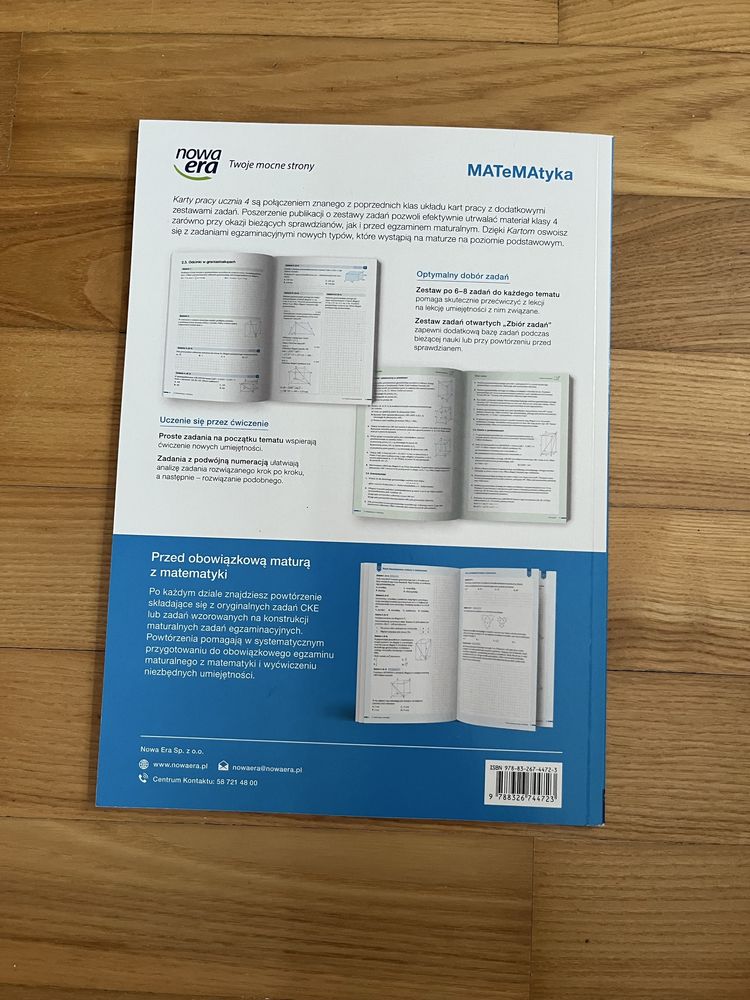 Karty pracy ucznia ze zbiorem zadań MATeMAtyka 4 - ZP