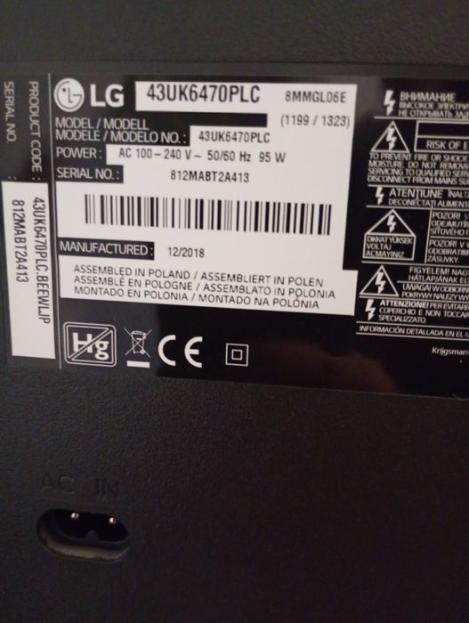 Telewizor LG 43 cale z TV Smart
