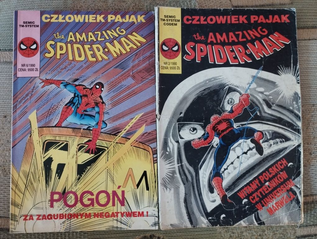 Spiderman 2/90 i 6/90 TM semic