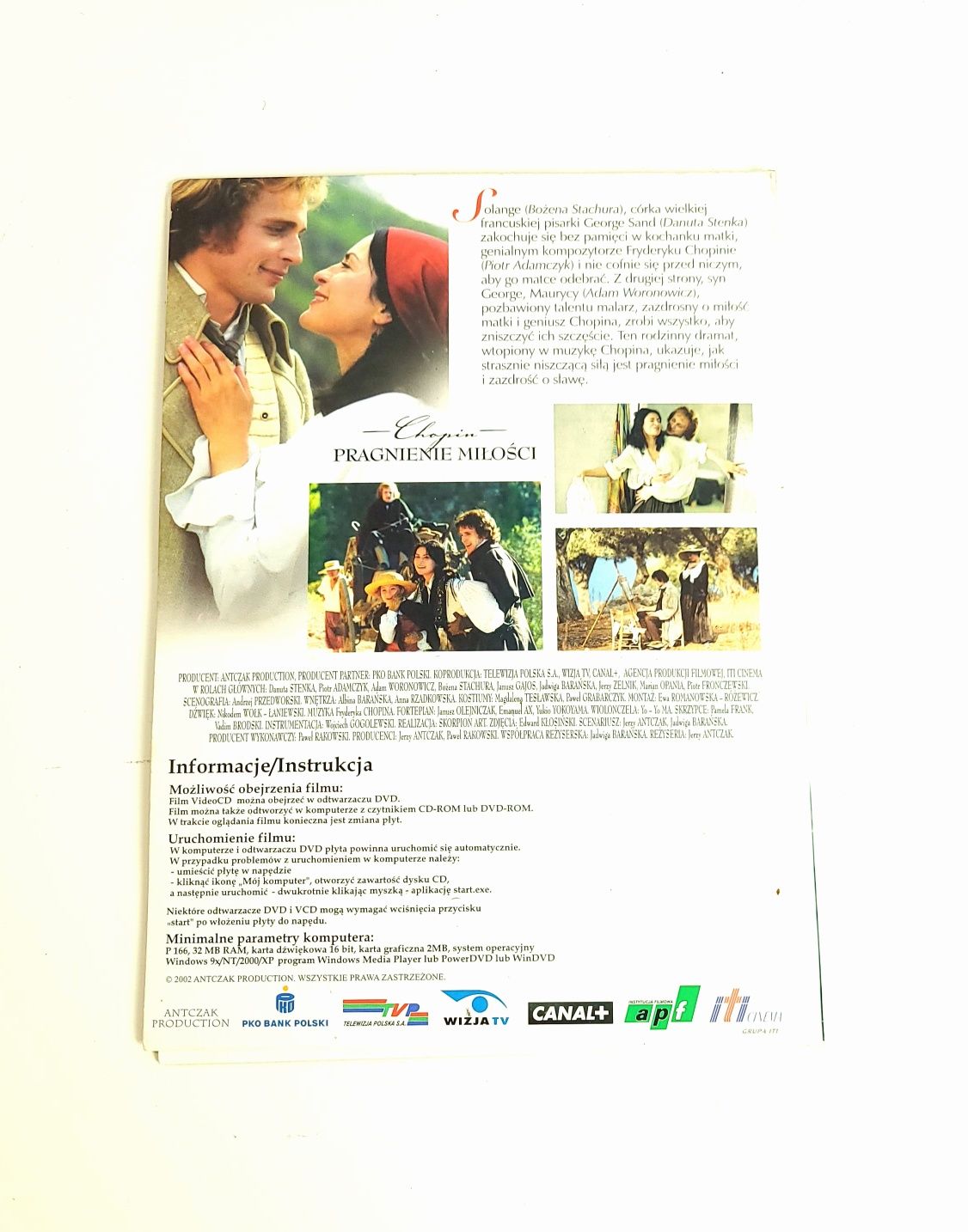 Chopin Pragnienie miłości Wielka kolekcja filmowa dvd