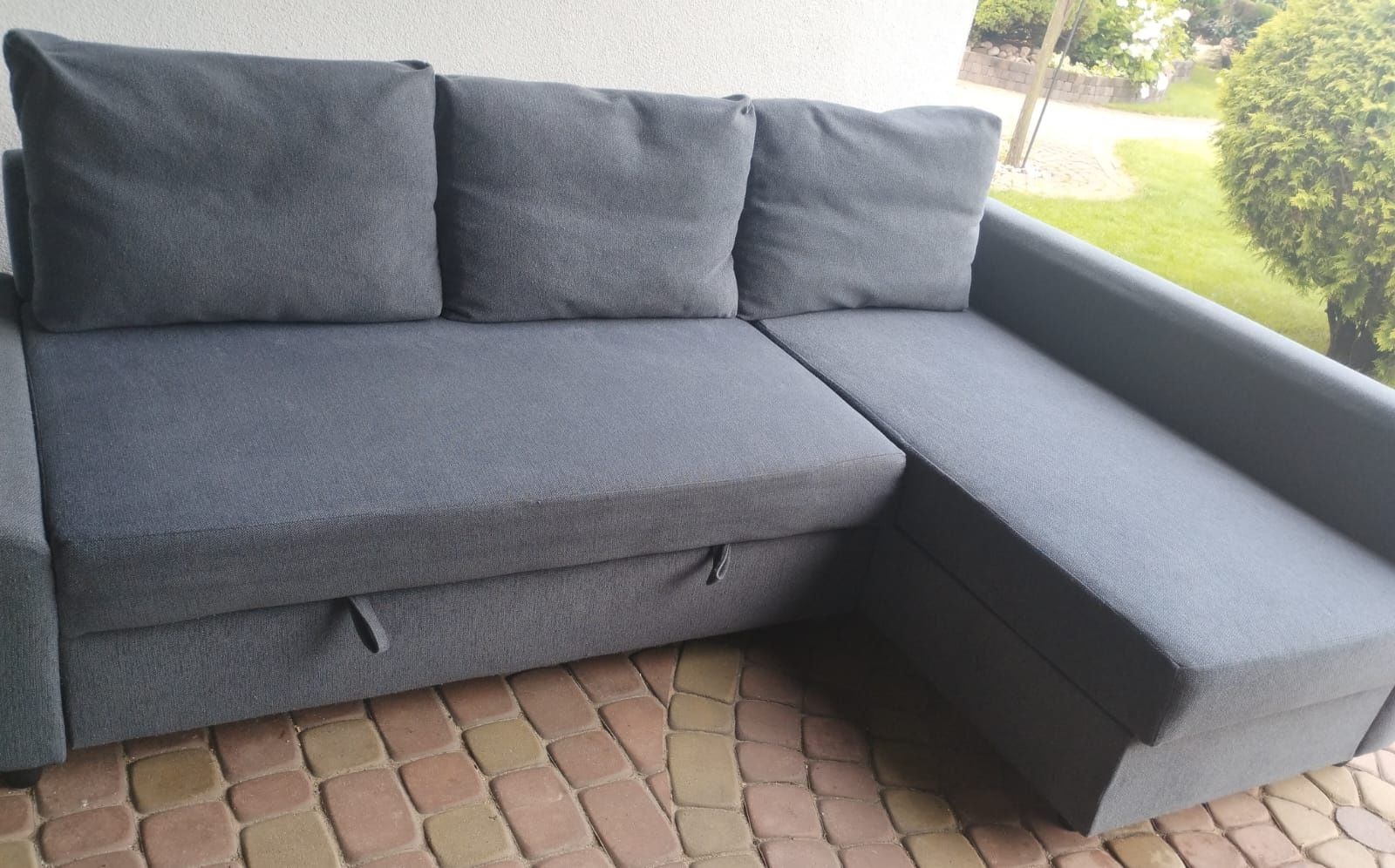 Narożnik IKEA FRIHETEN ciemno szary z dowozem