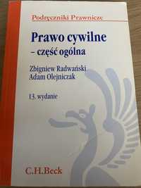 Prawo cywilne- część ogólna Radwański, Olejniczak BECK