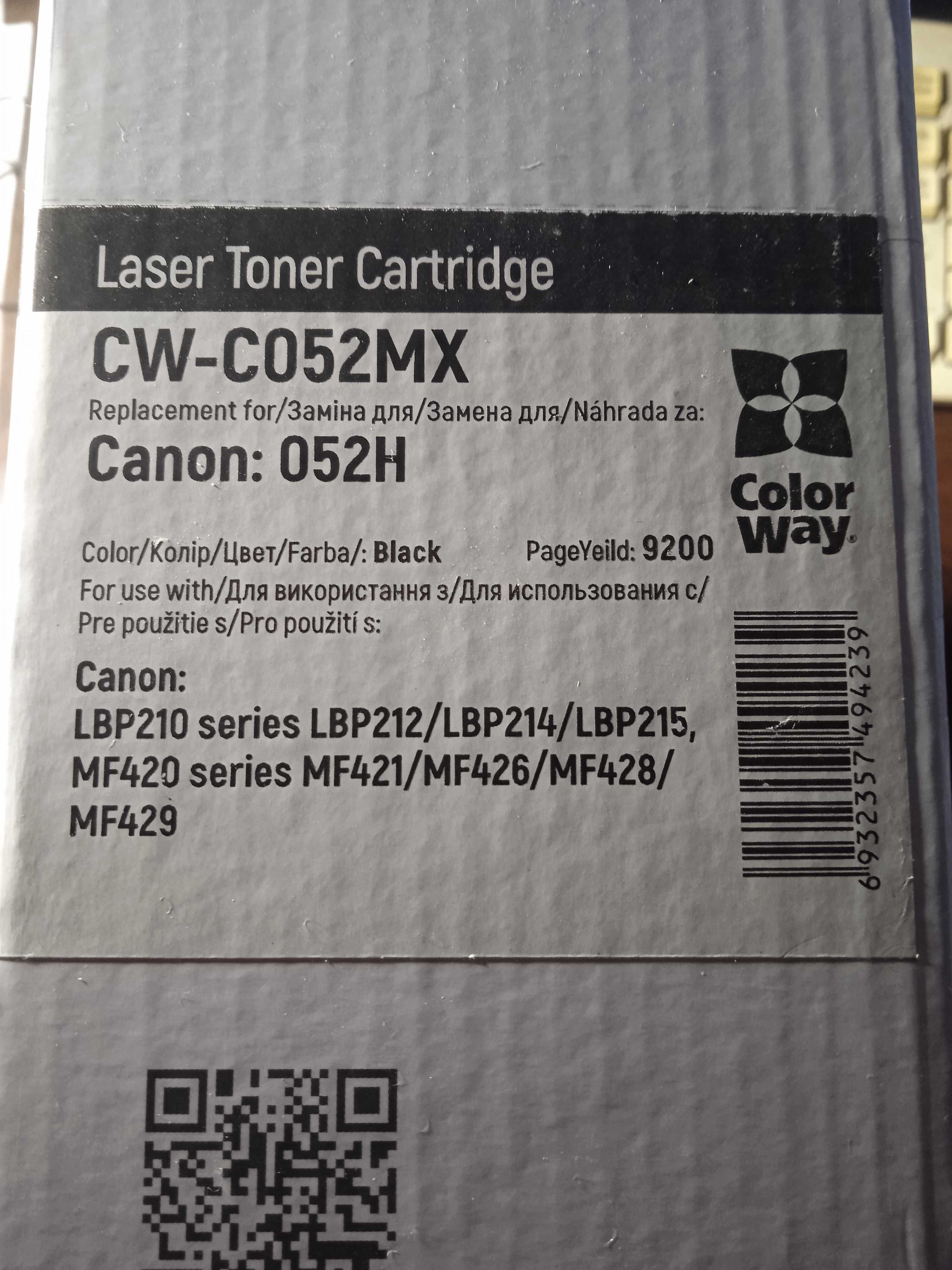 Картридж лазерный ColorWay для Canon 052H