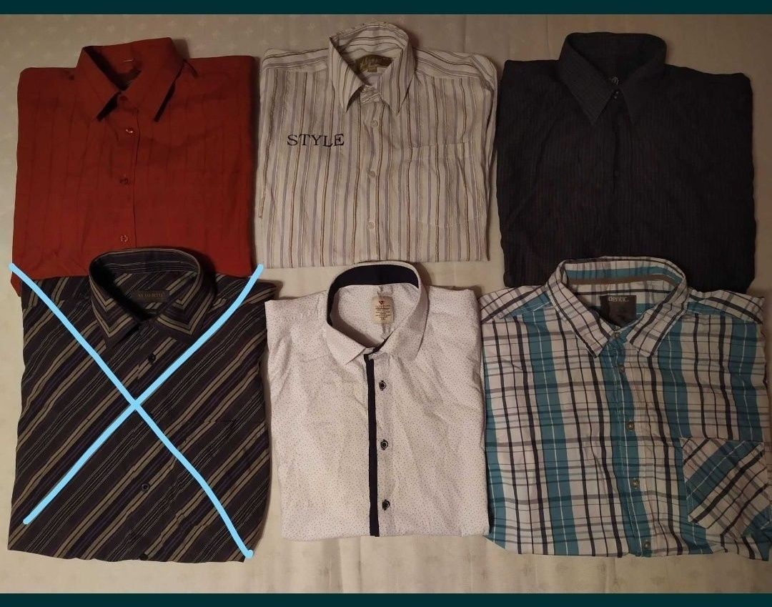 koszule męskie, młodzieżowe, chłopięce - S, M, L, XL, XXL