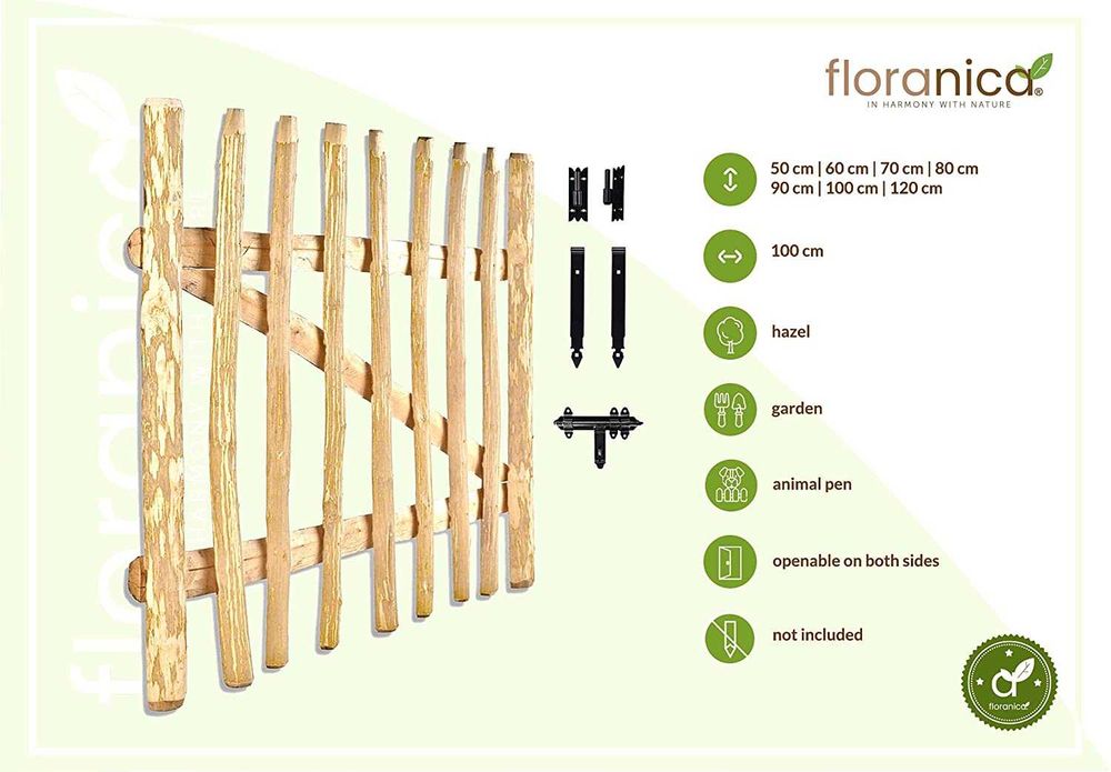 Furtka leszczynowa. Drewniana brama ogrodowa. Furtka od producenta