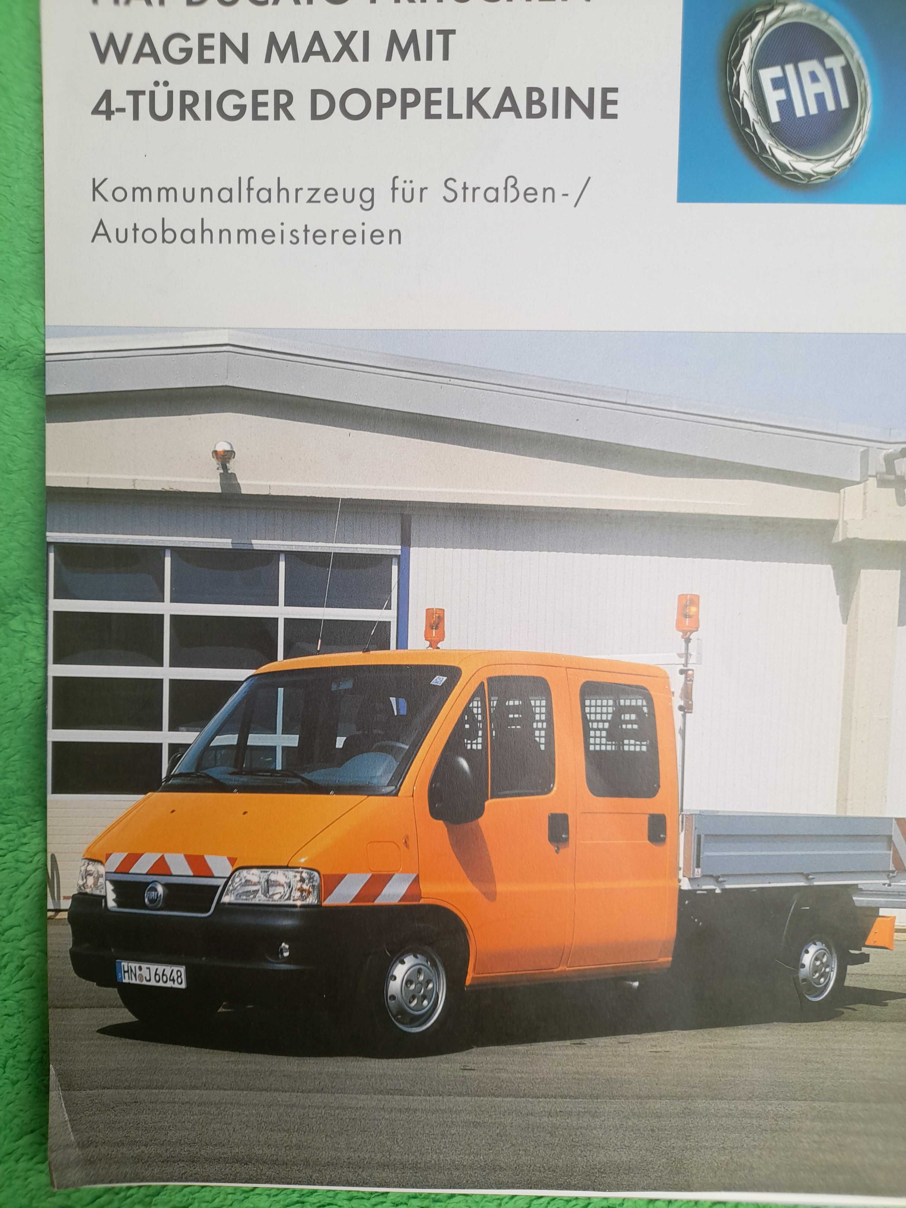 FIAT Ducato skrzynia podwójna kabina język niemiecki