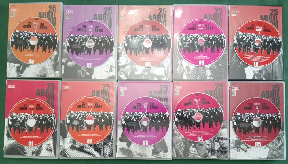 25 de Abril - 30 Anos - Colecção do Jornal Público				- - - - -	11 DVD