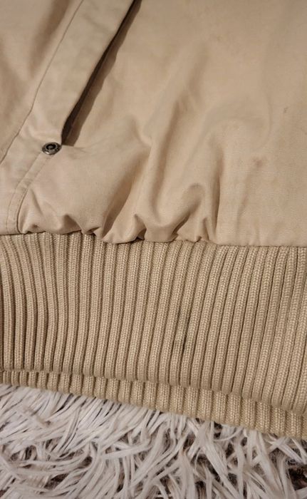 Husky damska kremowa ocieplana zimowa kurtka kaptur z futerkiem