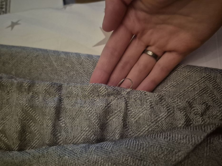 Dwie Zasłony szaro srebrne jysk