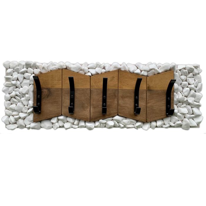 WIESZAK ŚCIENNY na ubrania, kamienne wykończenie