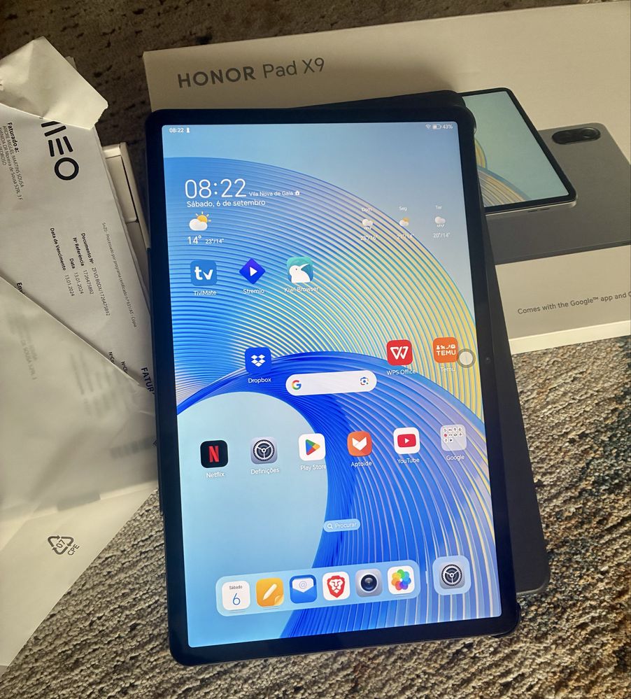 Tablet Honor x9 4gb RAM 128gb