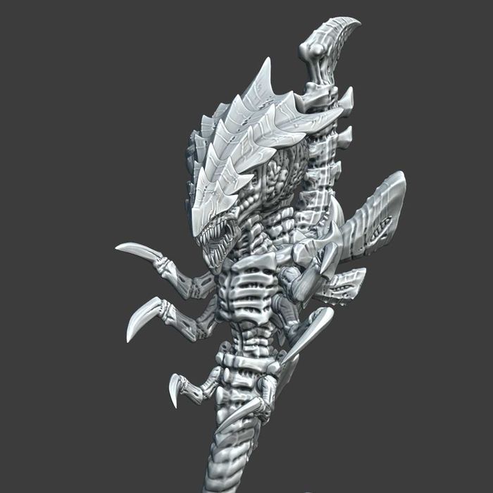 Druk 3d xenos Tyranid Zoanthropes hobby gra bitewna