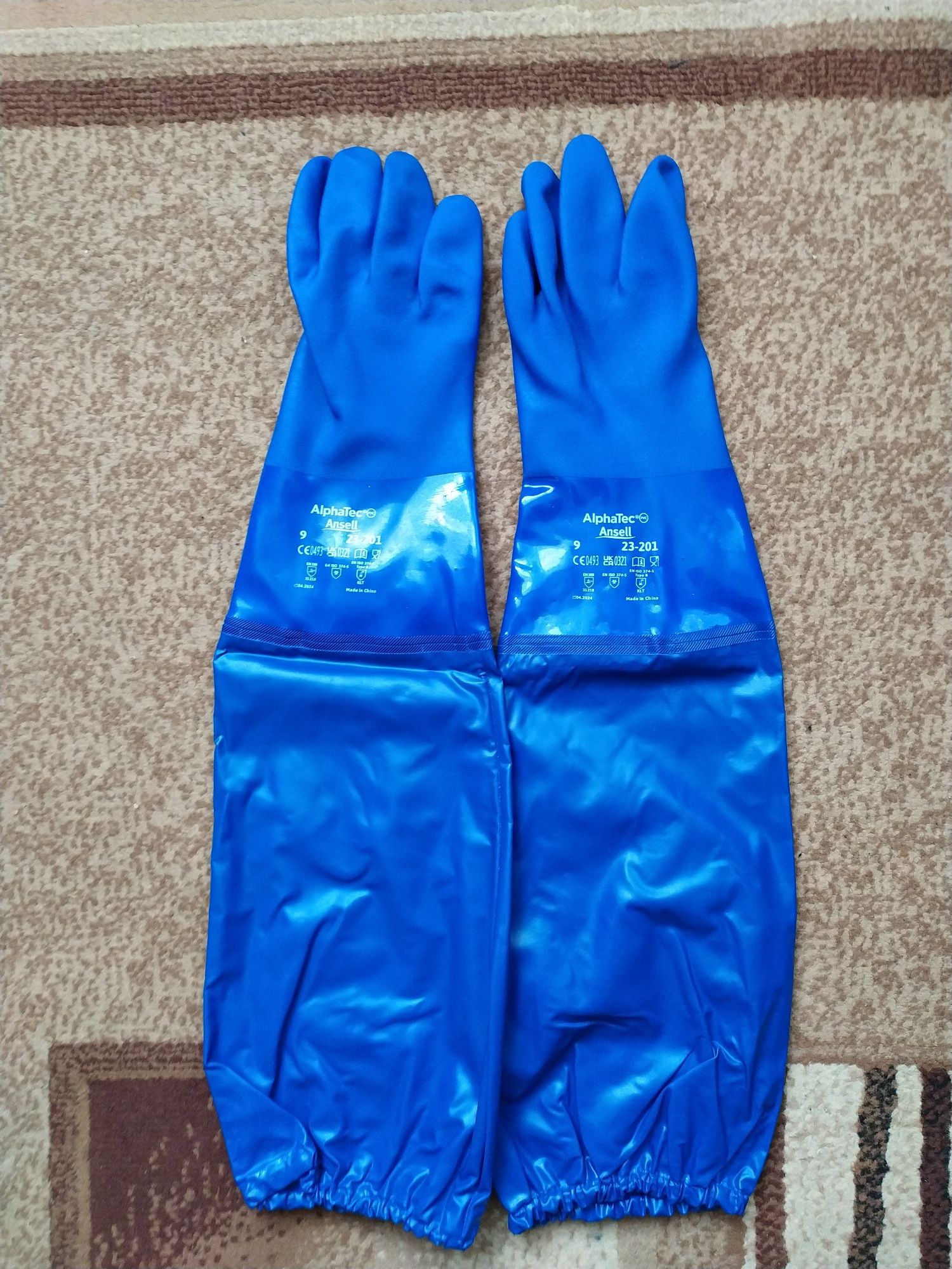 Рукавиці довгі AlphaTec 23-201  розмір 9,10.