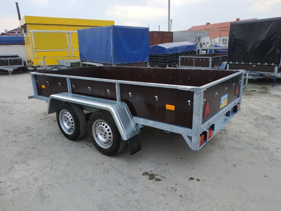ПРОДАЖ Оцинкований двухвісний причіп німецькі комплектуючі!