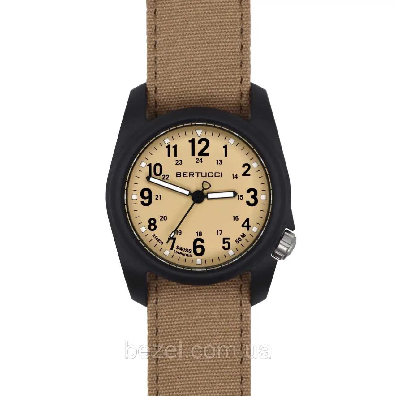 Чоловічий годинник Bertucci 11092 DX3 CANVAS - PATROL KHAKI DIAL