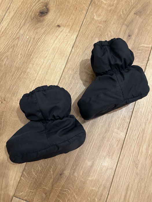 Buty niechodki 17/18 ocieplane KappAhl czarne buciki