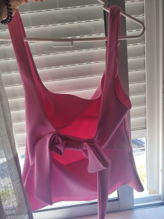 Top da zara com laço