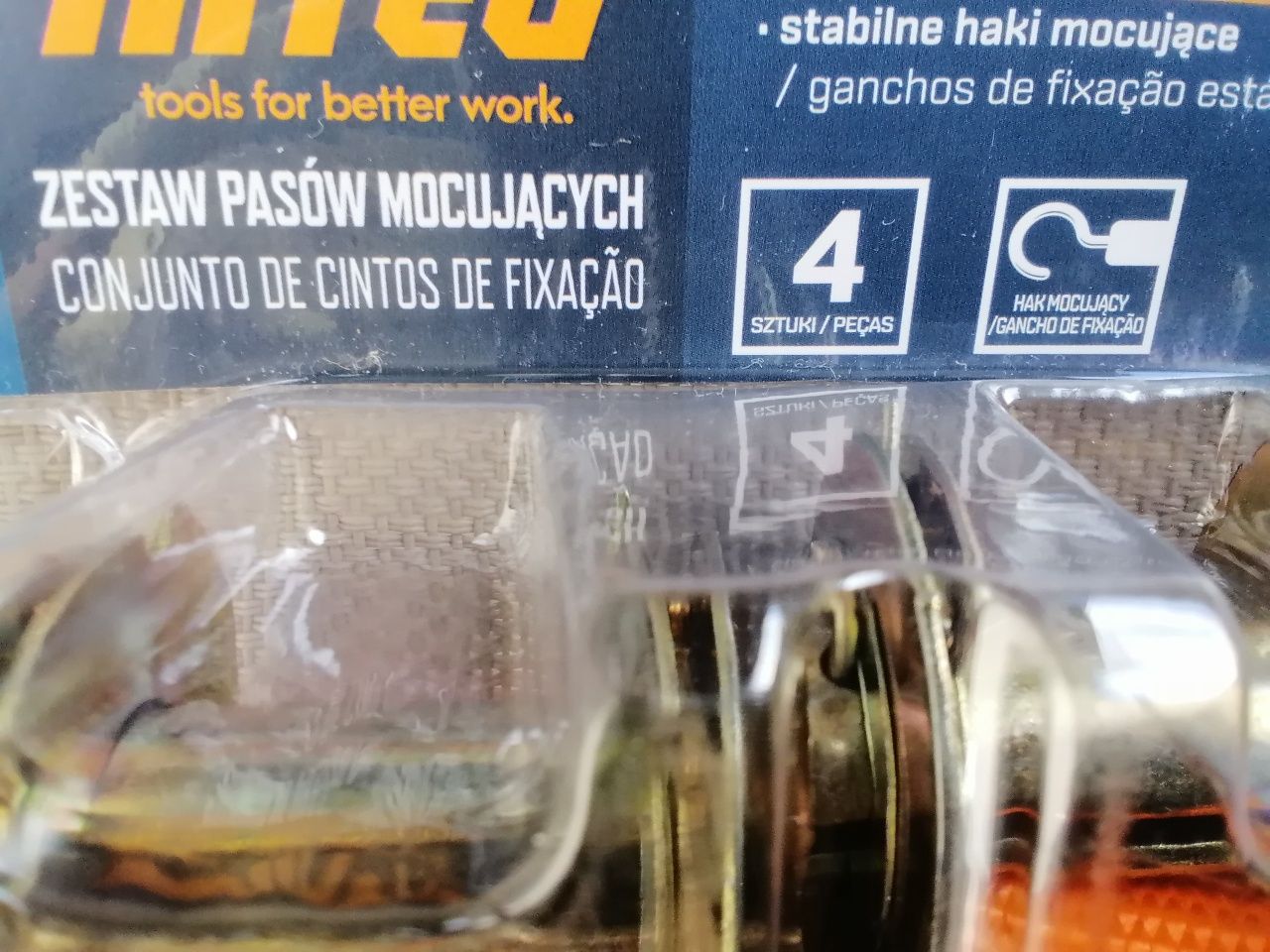 Zestaw pasów mocujących,śćiągających 4szt Nowe nieużywane