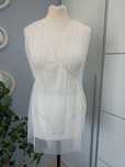 Nowe białe body z szyfonem, Topshop, rozm S