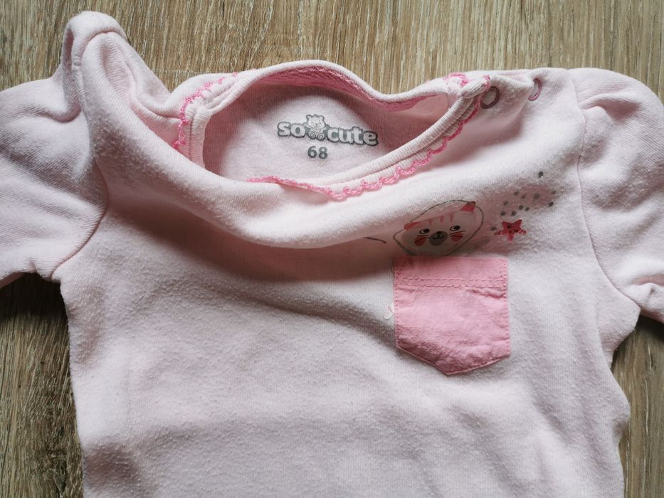 Body na długi rękaw So Cute dziewczynka 68