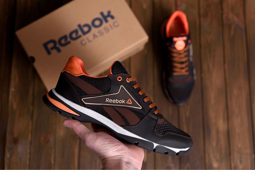 Чоловічі кросівки літні сітка Reebok Street Style Brown