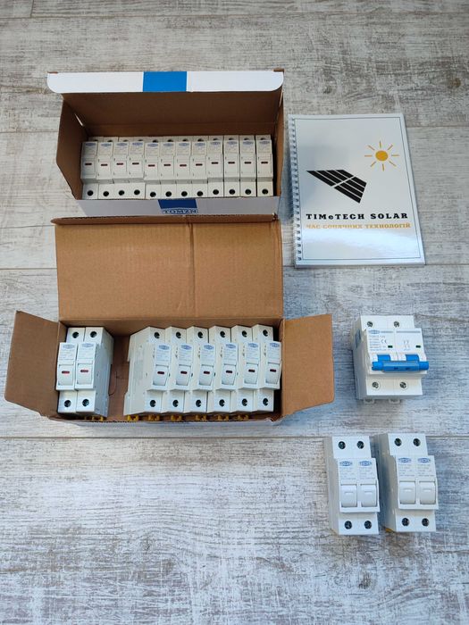 Сонячна автоматика DC ОПН, запобіжники, автомати DC, громозахист TOMZN