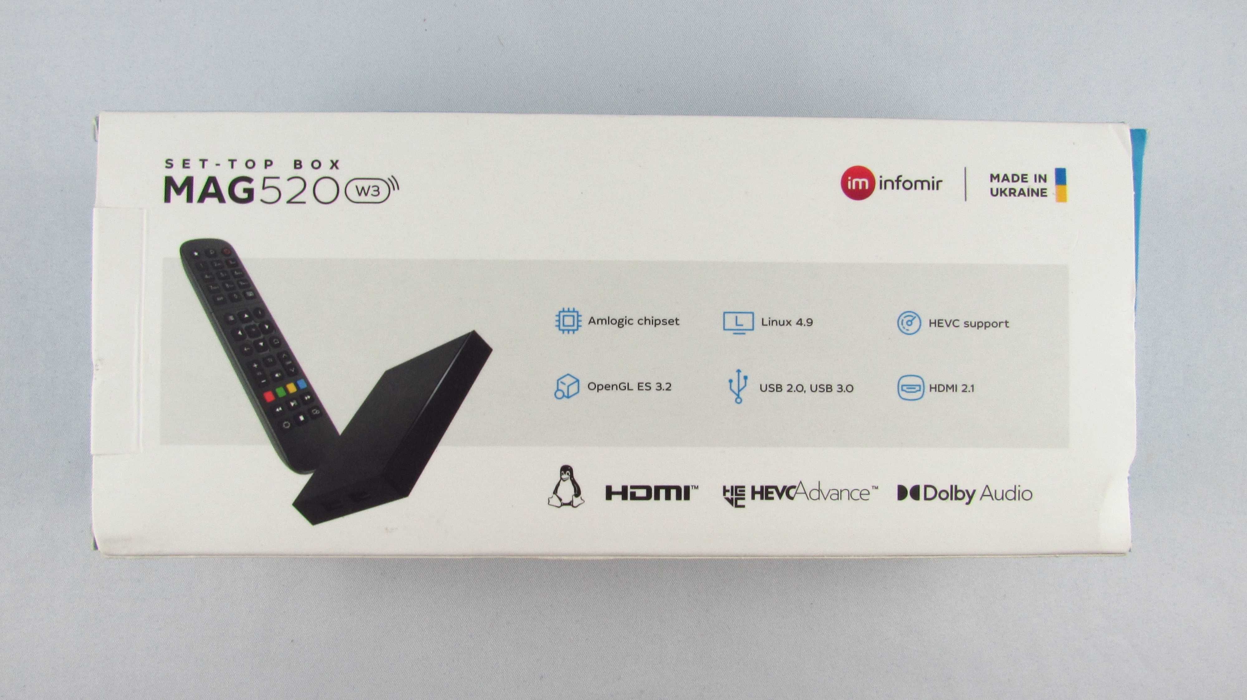 INFOMIR - Dekoder Tuner IPTV MAG 520w3  Nowy