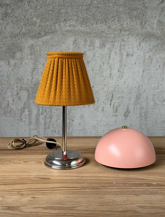 Lampka Grzybek PRL Polam Wilkasy + Dodatkowy Abażur GRATIS / Vintage