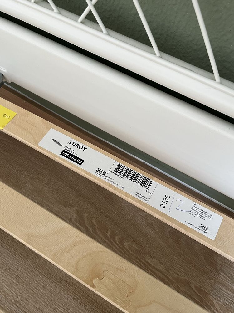Cama casal IKEA NESTTUN com estrado LURÖY
