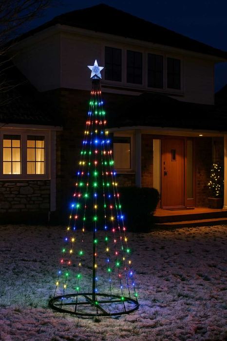 Choinka duża zewnętrzna 230cm 370 LED TIMER ogrodowa promocja