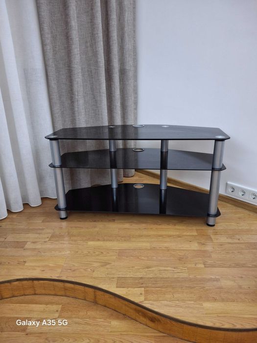 Тумба під телевізор скляна