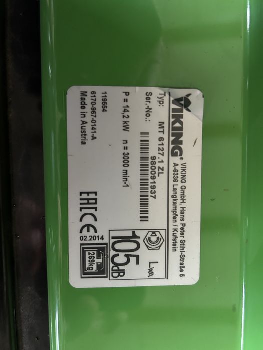 Kosiarka traktorek Viking MT 6127 23KM Kosz hydro 2 cylindry