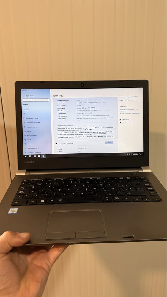 Portatil Toshiba 14” i5 6200U 12GB Ram SSD 256GB