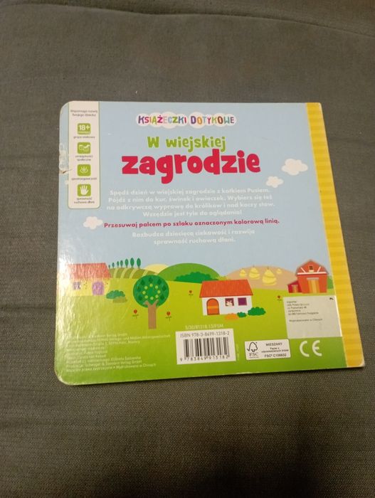 Oddam za 10 zł książeczkę dotykową przesuwanie palusziem- w wiejskiej