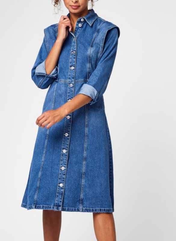 Стильна джинсова сукня міді  B.Young ,  Данія