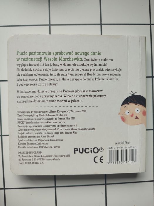 Pucio zostaje kucharzem